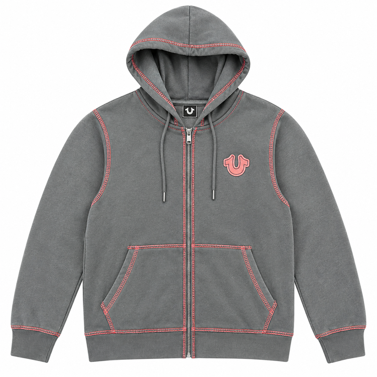 True Religion TNL Puff Buddha Zip Hoodie