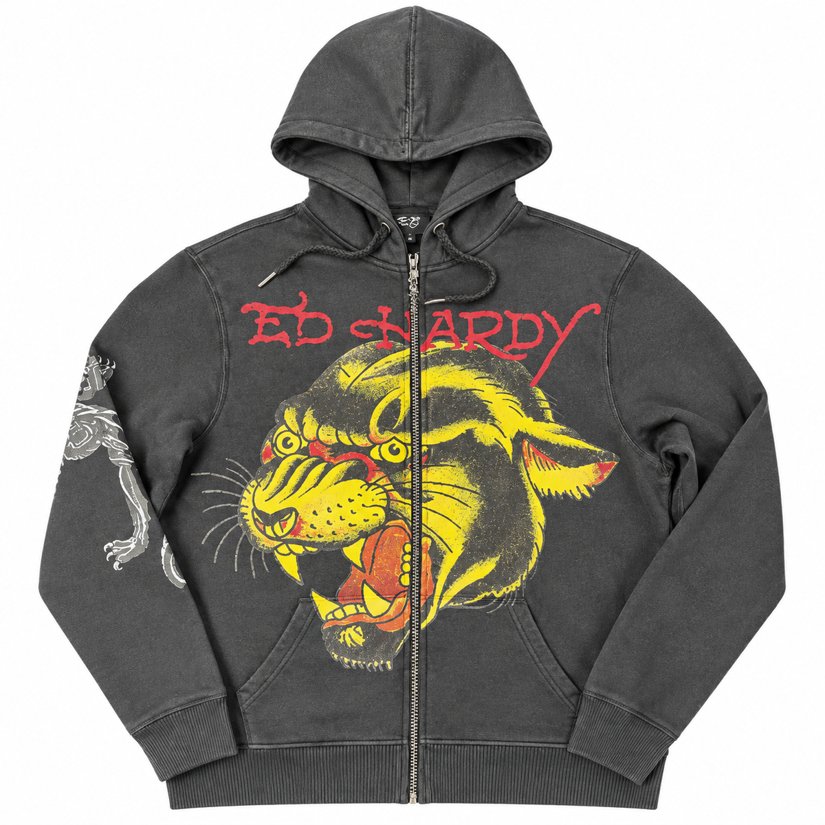Ed Hardy Black Panther Zip Hoodie