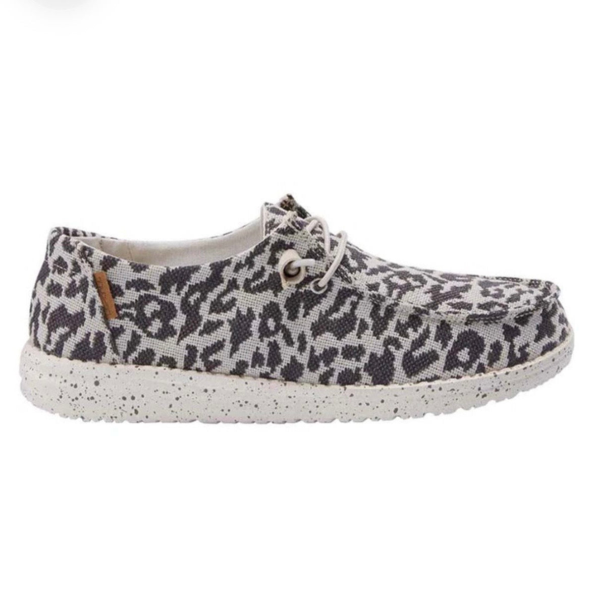 Hey Dude Women's Wendy Woven Cheetah Grey